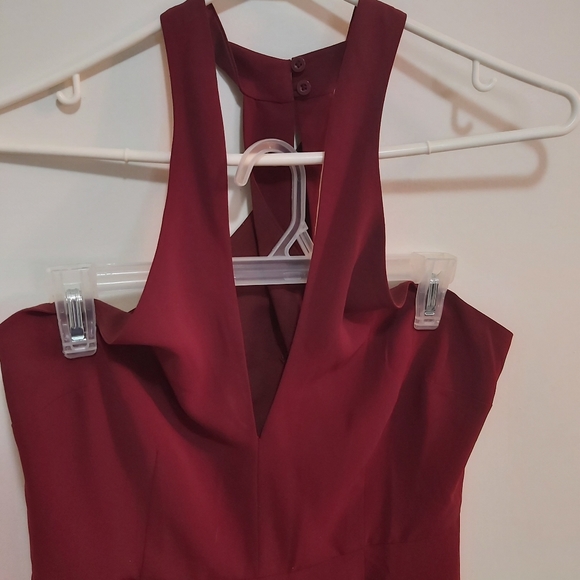 Gorgeous maroon jumpsuit - Picture 2 of 5